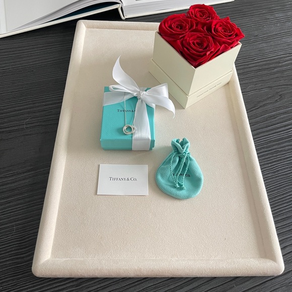 Tiffany & Co. Interlocking Circles Pendant in Sterling Silver 16” NEW $625 - Picture 4 of 17